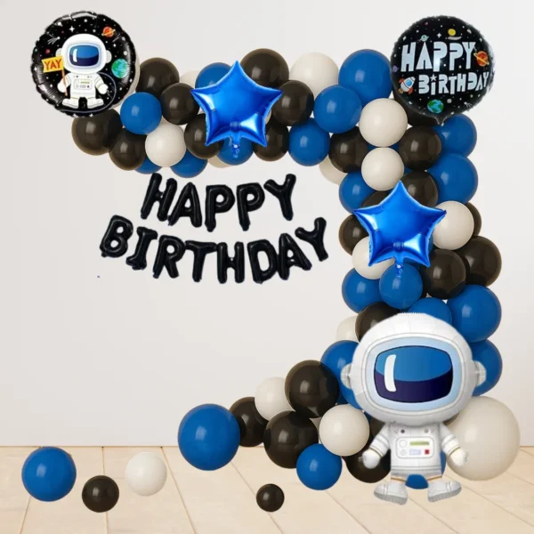 GIFTELLA Space Theme Birthday Decoration Kit (108 pc)